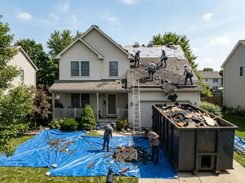 roof-replacement-debris-remova-004 — frequently asked questions, Cheapest Dumpster Rentals in Bolingbrook, IL
